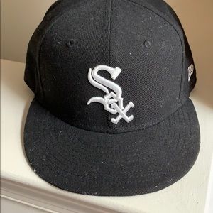 Black WhiteSox Hat